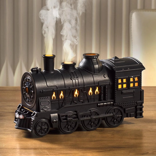 Luxury Victorian Steam Train Aromatherapy Diffuser  with Wireless Remote & LED Lighting