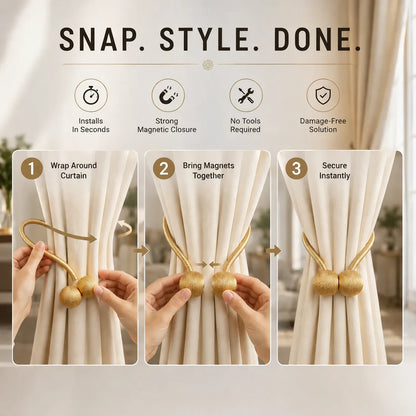 Magnetic Curtain Tiebacks