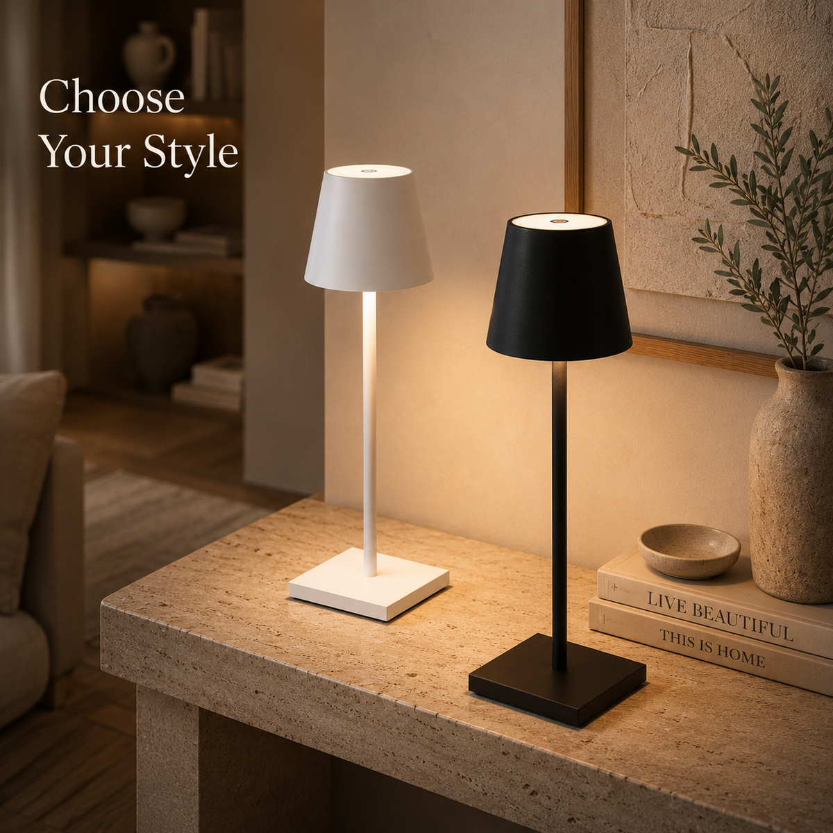 Rechargeable Table Lamp with Touch Control