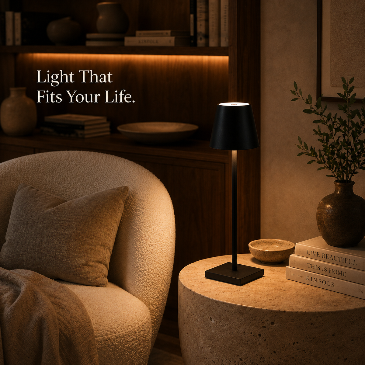 Rechargeable Table Lamp with Touch Control