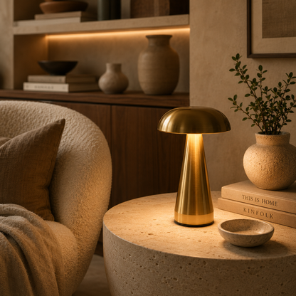 Retro Mushroom Touch Table Lamp