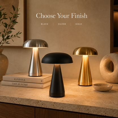 Retro Mushroom Touch Table Lamp