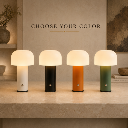 Mushroom Glow Rechargeable Table Lamp