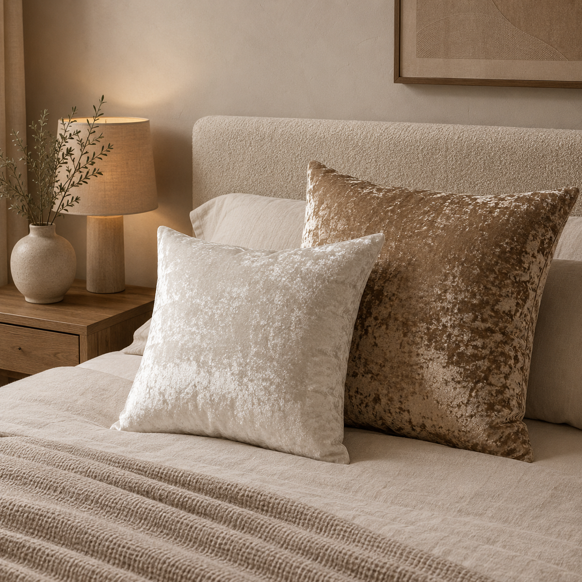 Luxe Crushed Velvet Cushion Cover