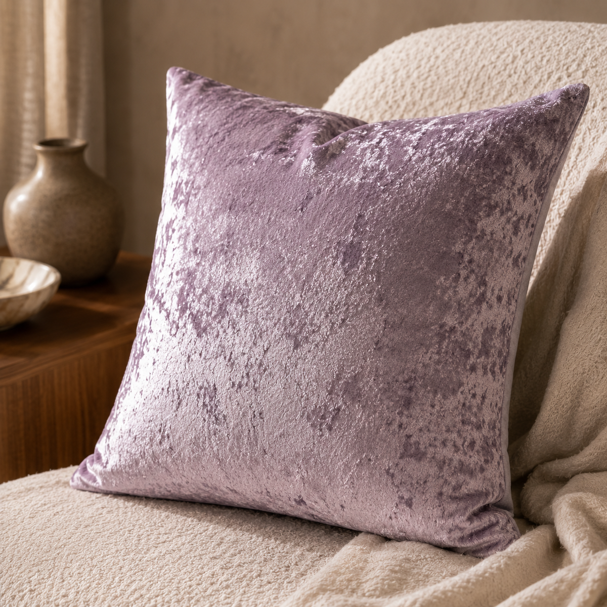 Luxe Crushed Velvet Cushion Cover