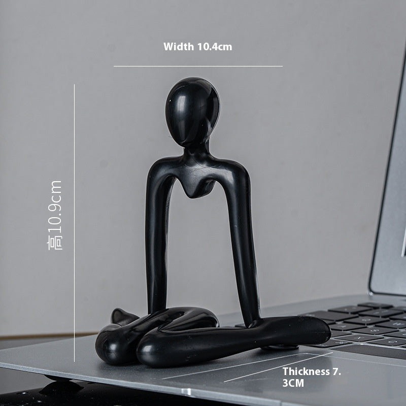 Atria Abstract Figure Decor – Style A Black