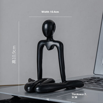 Atria Abstract Figure Decor – Style A Black