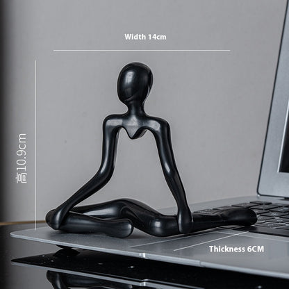 Atria Abstract Figure Decor – Style B Black