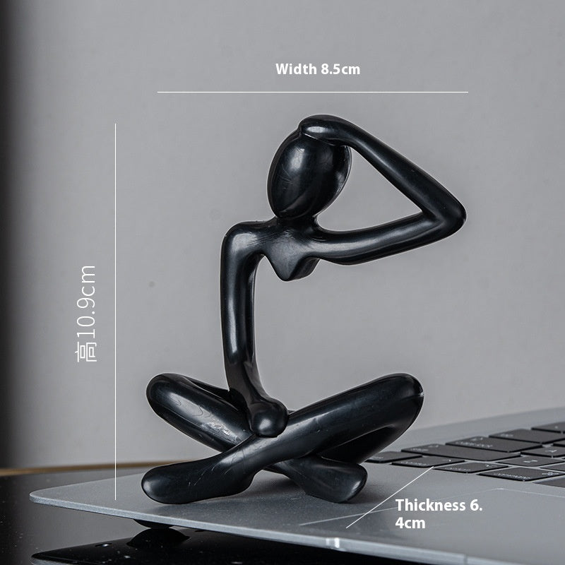 Atria Abstract Figure Decor – Style C Black