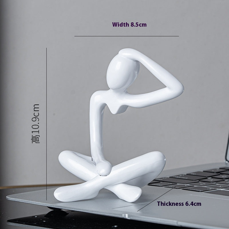 Atria Abstract Figure Decor – Style C White