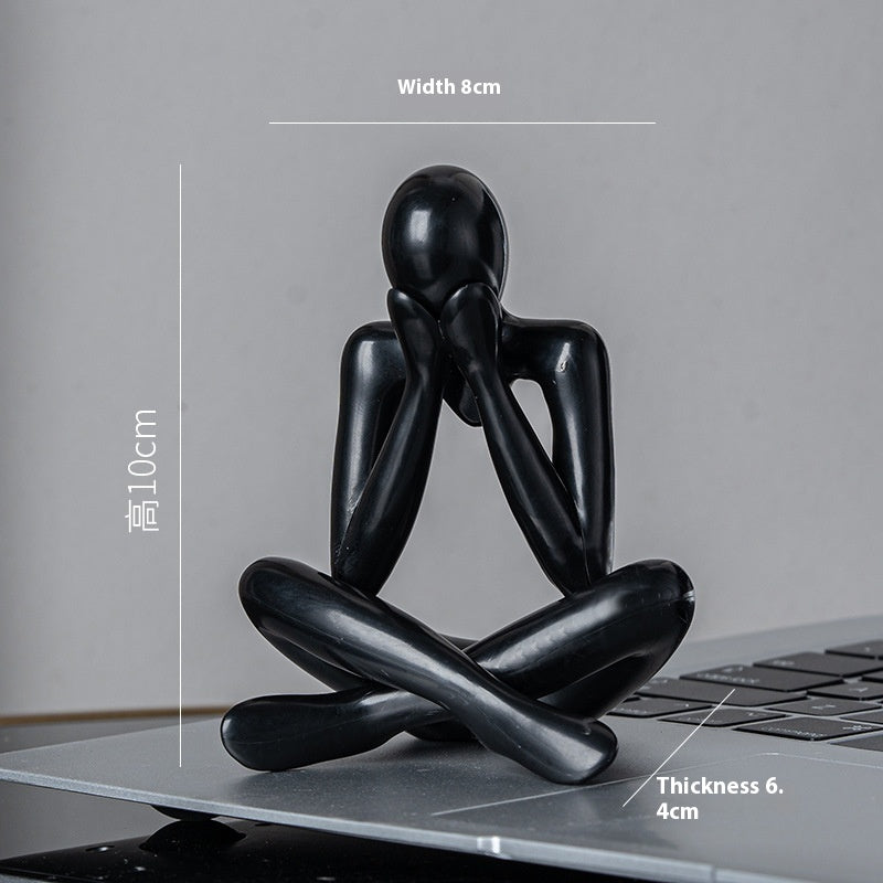 Atria Abstract Figure Decor – Style D Black