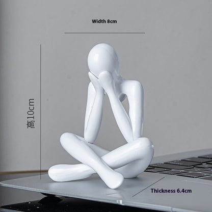 Atria Abstract Figure Decor – Style D White