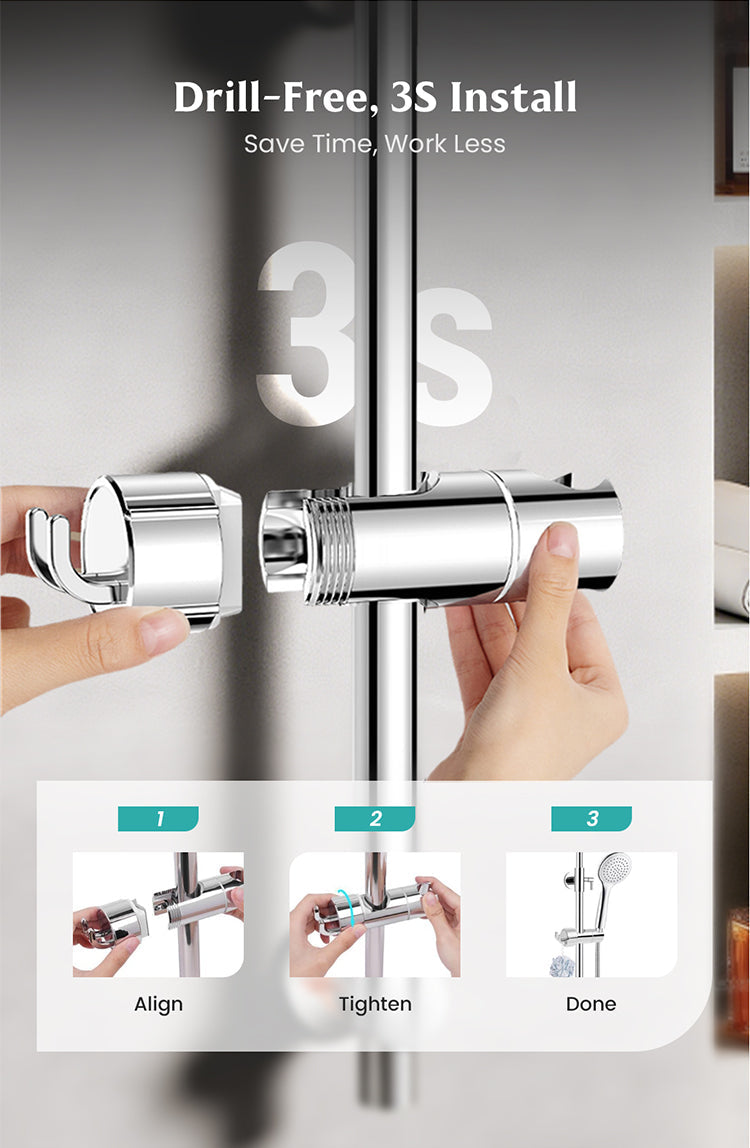 Hand shower holder without drilling