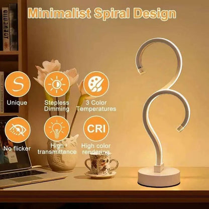 Luma Sculptural Curve Table Lamp – original supplier image 4