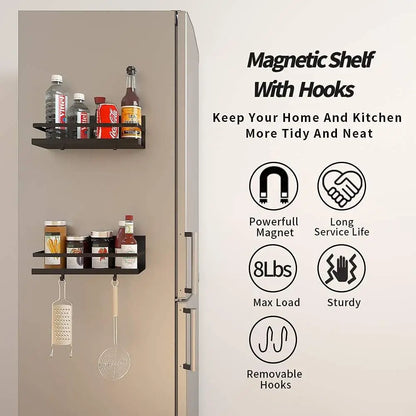 Space-saving magnetic kitchen rack