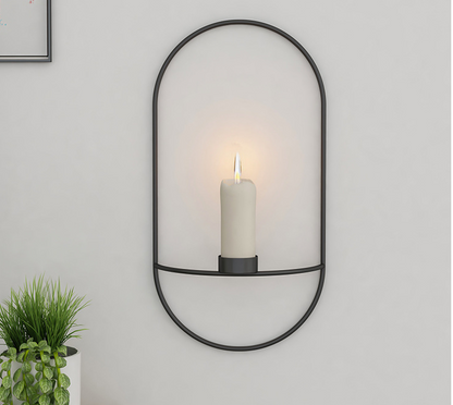 Noir Geometric Metal Candle Holder – original supplier image 2