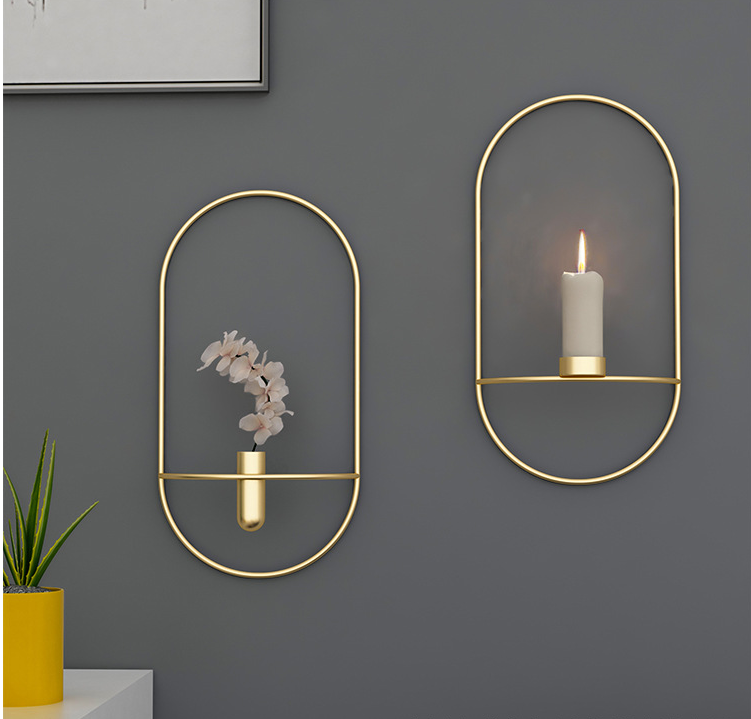 Noir Geometric Metal Candle Holder – original supplier image 3