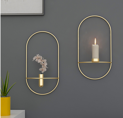 Noir Geometric Metal Candle Holder – original supplier image 3
