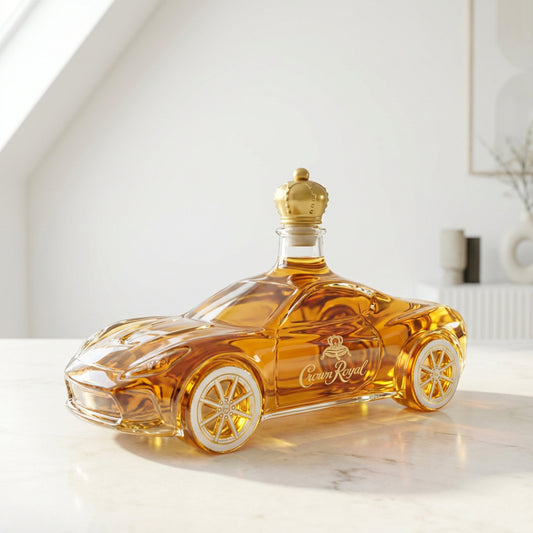 Luxury Corvette Sports Car-Shaped Decanter Bottle - Premium Crystal Whiskey & Spirit Decanter